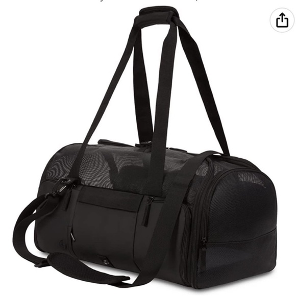 Swissgear 3321 Getaway Premium Travel Pet Carrier in Black (up to 20 pounds) - Picture 2 of 16